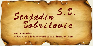 Stojadin Dobrilović vizit kartica